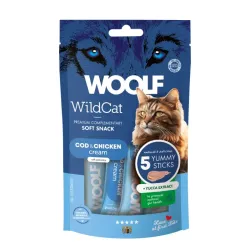 Woolf Wildcat Cream Merluzzo, Pollo, Estratti di Yucca (5x14gr)