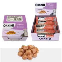 ORAZIO BUTCHER SOFT BITES - Pollo e salmone (bustina da 10gr)_(scadenza 30-03-2026)