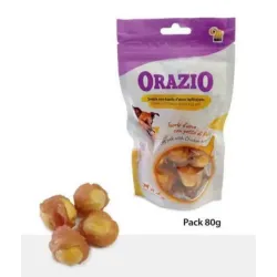 ORAZIO BUTCHER SNACK PER CANI CON TUORLO D’UOVO E PETTO DI POLLO - 80gr (scadenza 30-03-2026)