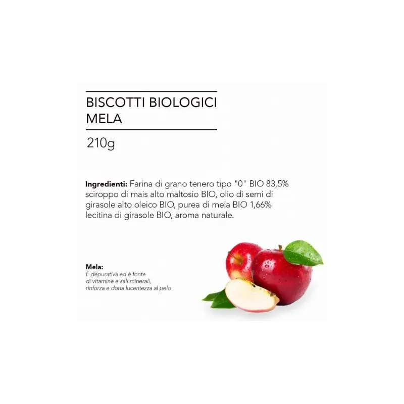 MARIE LA PASTICCERA BISCOTTI BIOLOGICI ALLA MELA 210GR