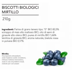 MARIE LA PASTICCERA BISCOTTI BIOLOGICI ALLA MIRTILLO 210GR