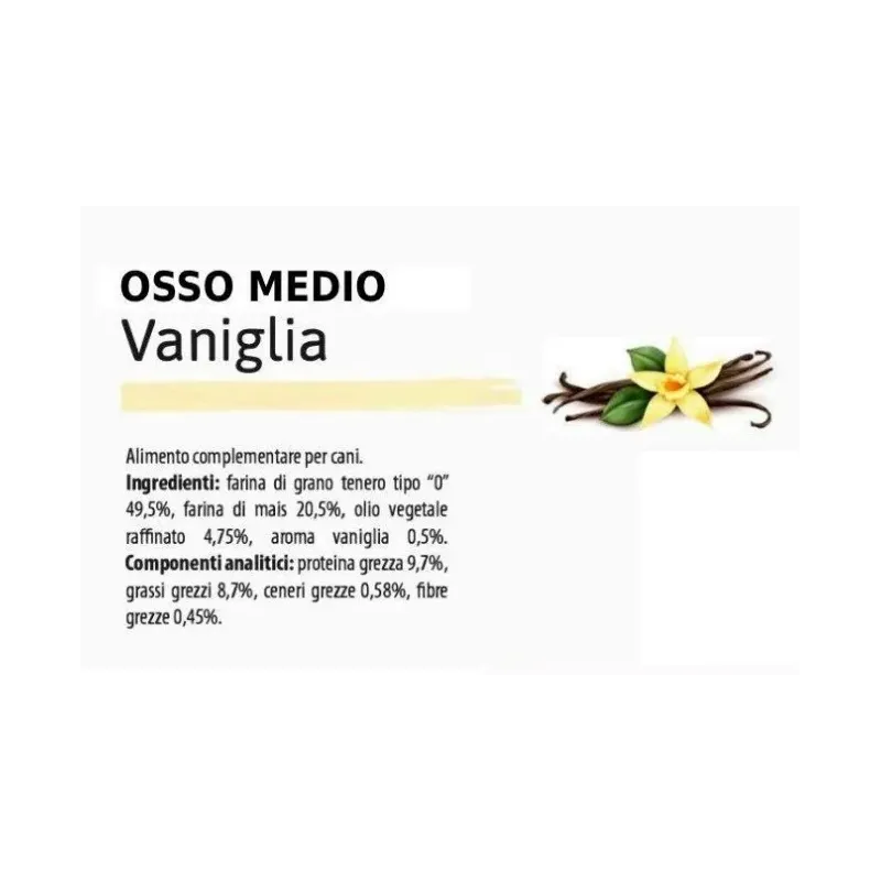 MARIE LA PASTICCERA BISCOTTI VEGETALI OSSO MEDIO ALLA VANIGLIA 400 GR