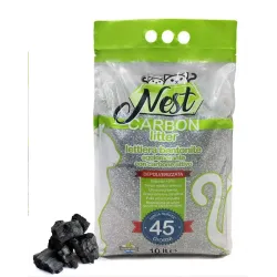 NEST LETTIERA BENTONITE AGGLOMERANTE CON CARBONE ATTIVO 10 LITRI