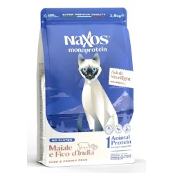 Naxos Monoprotein Gatto Sterilight Maiale e fico d'india – 7Kg
