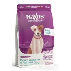 Naxos Monoprotein Cane Adult Mini Pesce azzurro e agrumi – 2Kg