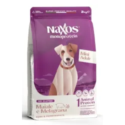 Naxos Monoprotein Cane Adult Mini Maiale e melagrana – 2Kg