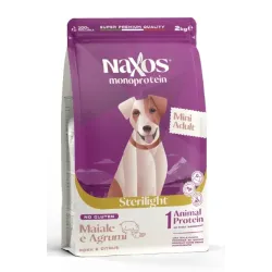 Naxos Monoprotein Sterilight Cane Adult Mini Maiale e agrumi – 2Kg