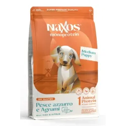 Naxos Monoprotein Puppy Medium Pesce azzurro e agrumi – 12Kg