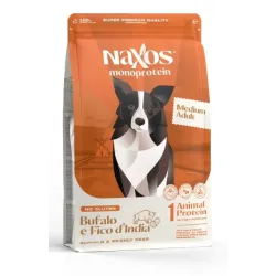 Naxos Monoprotein Adult Memium Bufalo e fico d'india – 12Kg