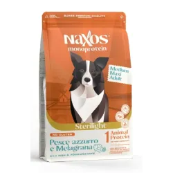 Naxos Monoprotein Sterilight Adult Medium/Maxi Pesce azzurro e melagrana – 12Kg