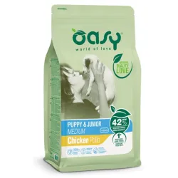 Oasy Dry Dog - PUPPY & JUNIOR Medium Pollo - 12 Kg