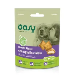 Oasy Snack Dog - BISCOTTI ripieni con AGNELLO e MELA 80 gr