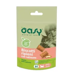 Oasy Snack Cat - BISCOTTI ripieni con SALMONE 60 gr