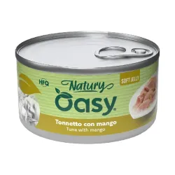 Oasy Wet Cat Natury Soft Jelly - TONNETTO CON MANGO - Lattina 85 gr