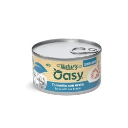 Oasy Wet Cat Natury Cooking Broth - TONNETTO CON ORATA - Lattina 85 gr