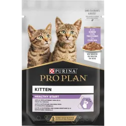 Purina Pro Plan Kitten Healthy Start Bustine In Salsa – Tacchino – 85gr