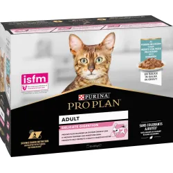Purina Pro Plan Multipack Bustine Adult Cat Delicate Digestion - Pezzetti Pesce Dell'Oceano In Salsa (10 x 85gr)