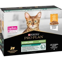Purina Pro Plan Multipack Bustine Adult Cat Sterilised Maintenance – Pezzetti Pollo in Salsa (10 x 85gr)