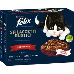 Purina Felix Multipack Sfilaccetti Country Selection (12 x 80gr)