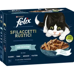 Purina Felix Multipack Sfilaccetti Fish Selection (12 x 80gr)