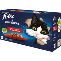 Purina Felix Multipack Le Ghiottonerie Selezioni Deliziose (12 x 85gr)