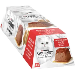 Purina Gourmet Multipack Revelations Mousse Manzo (4 x 57gr)