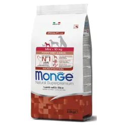 Monge Mini Puppy/Junior Monoprotein Agnello & Riso – 2,5 Kg