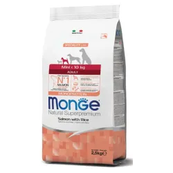 Monge Mini Adult Monoprotein Salmone & Riso – 2,5 Kg