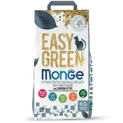 Monge Easy Green - Lettiera Vegetale (Mais) CARBONI ATTIVI – 10 litri