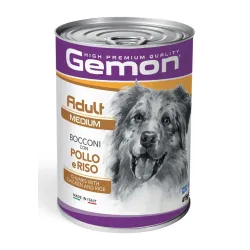 Gemon Dog Adult MEDIUM bocconi con pollo e riso – 415gr