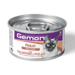 Gemon Cat mousse Adult con salmone e pollo – 85 gr