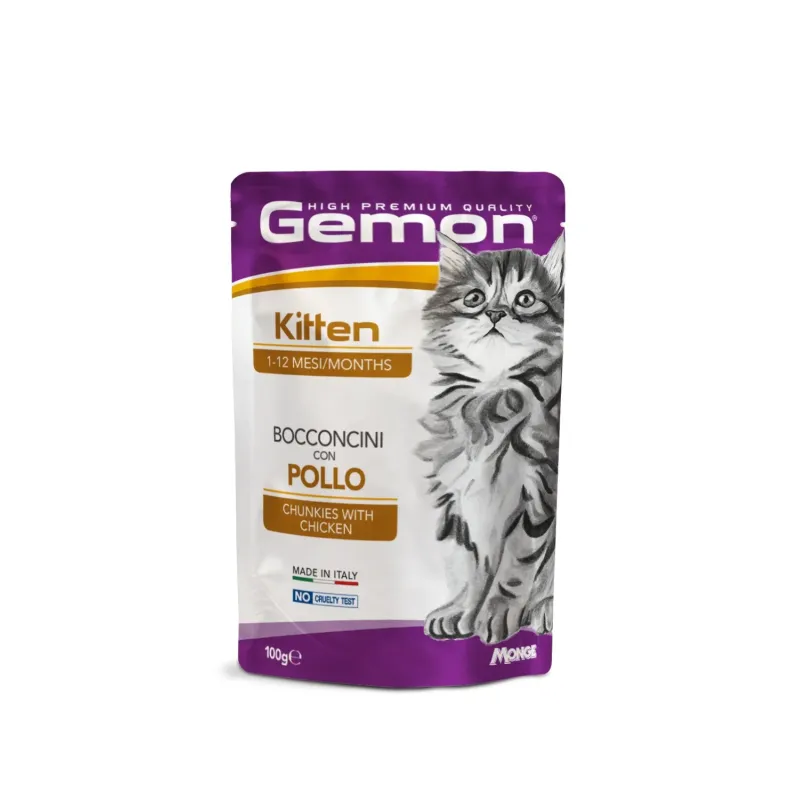 Gemon busta Kitten con bocconcini di pollo – 100 gr