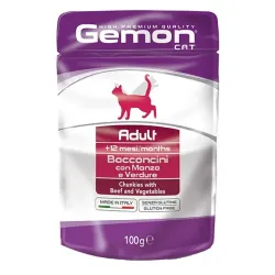 Gemon Cat busta Adult con bocconini manzo e verdure – 100 gr