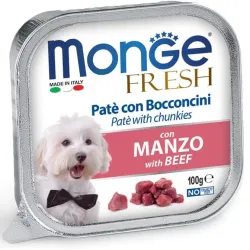 Monge Dog Fresh Paté e Bocconcini manzo – 100 gr