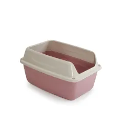 Camon Lettiera con bordi rialzati e innovativo sistema a setaccio per gatti "Colosseo" (56x40x30 cm)