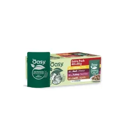Oasy Wet Cat Original - MultiPack Adult Sterilized MEAT SELECTION (40x85g)