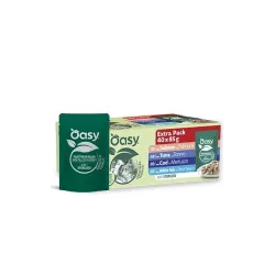Oasy Wet Cat Original - MultiPack Adult Sterilized FISH SELECTION (40x85g)
