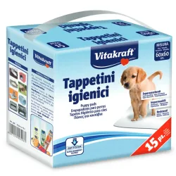 Vitakraft Tappetini igienici (confezione da 15 pezzi - 60x60 cm)