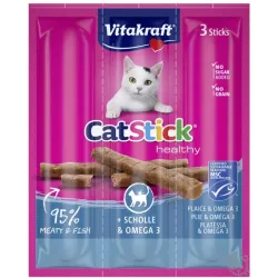 Vitakraft  Cat-Stick Platessa e Omega 3 (3 pz x 18 gr)