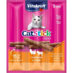 Vitakraft Cat-Stick Tacchino e Agnello (3 pz x 18 gr)