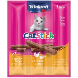 Vitakraft Cat-Stick mini pollo e fegato (3 pz x 18 gr)