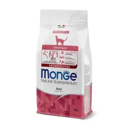Monge Adult Cat Monoprotein Sterilised Manzo – 1,5 Kg