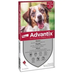 Elanco Advantix Spot-On per Cani da 10Kg a 25Kg (confezione da 4 pipette da 2,5ml)