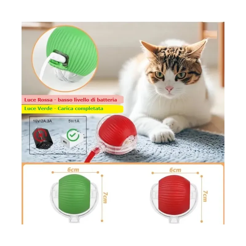 Pallina Rotante con Coda