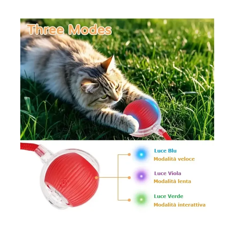 Pallina Rotante con Coda