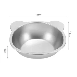 Ciotola in Acciaio Inclinata con Supporto